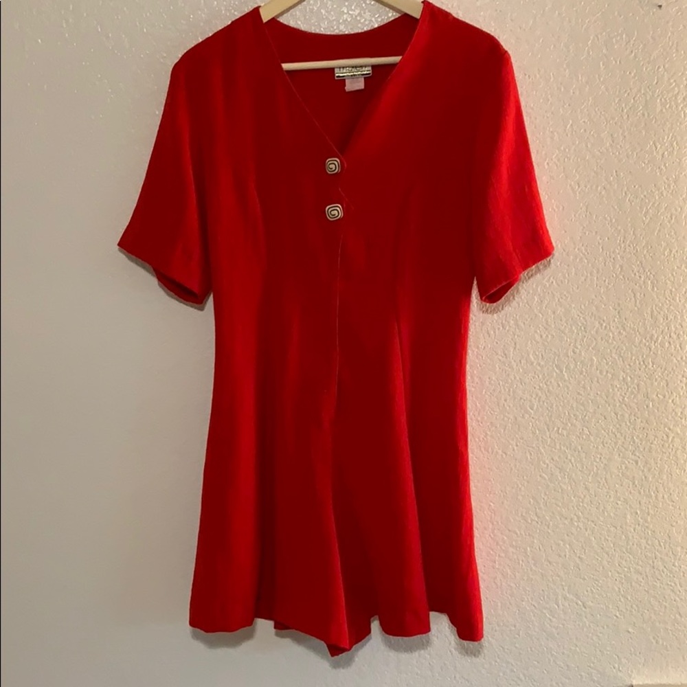 RED VINTAGE ROMPER